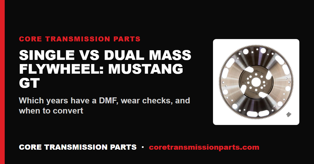Single Mass vs Dual Mass Flywheel for the Mustang GT