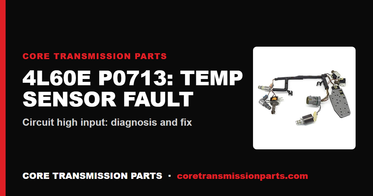 4L60E P0713: What It Means, Causes, and How to Fix It