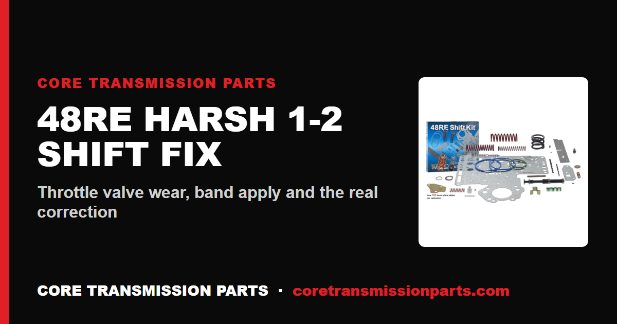 48RE Harsh 1-2 Shift Fix