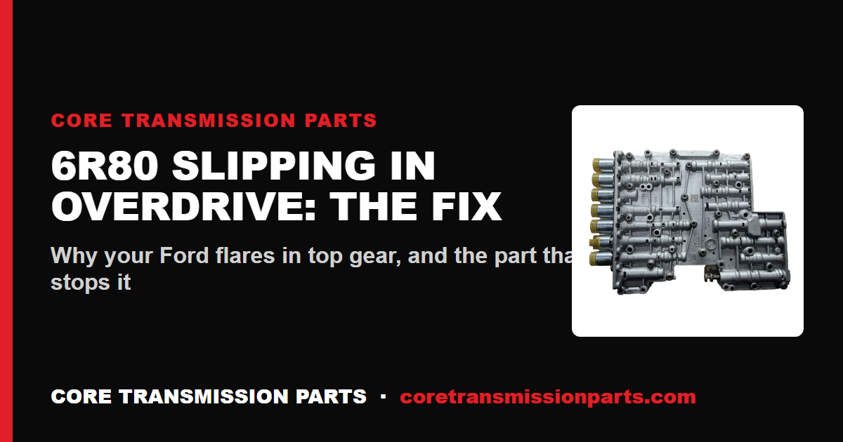 6R80 Slipping in Overdrive: Causes and the Fix