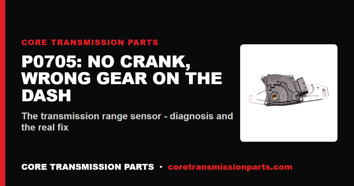 P0705 Transmission Range Sensor Code: No Crank, Wrong Gear, and the Fix