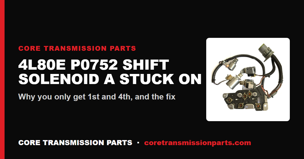 4L80E P0752: What It Means, Causes, and How to Fix It