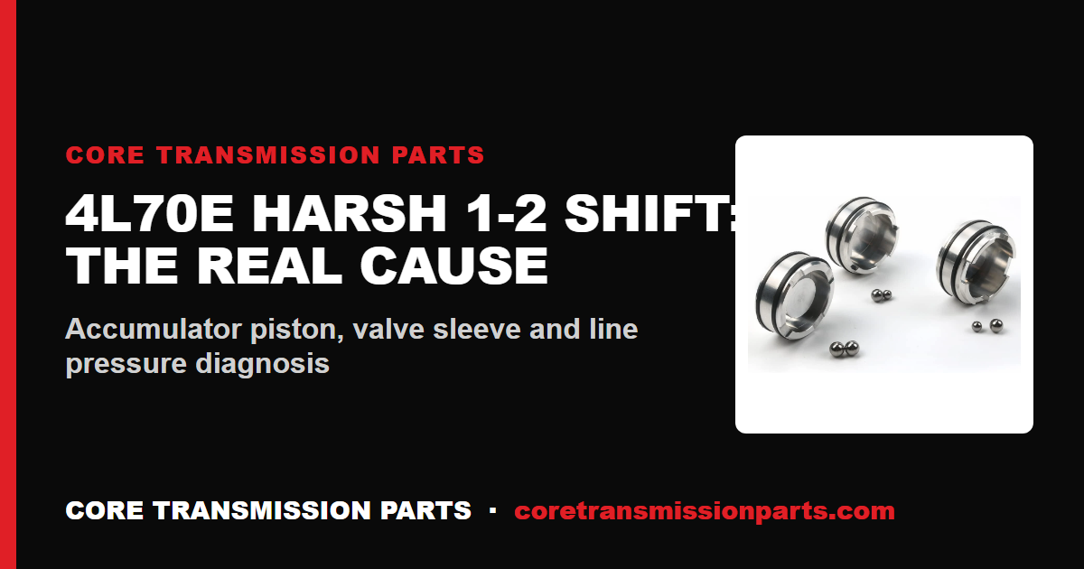 4L70E Harsh 1-2 Shift: How to Find the Real Cause Before You Pull the Transmission