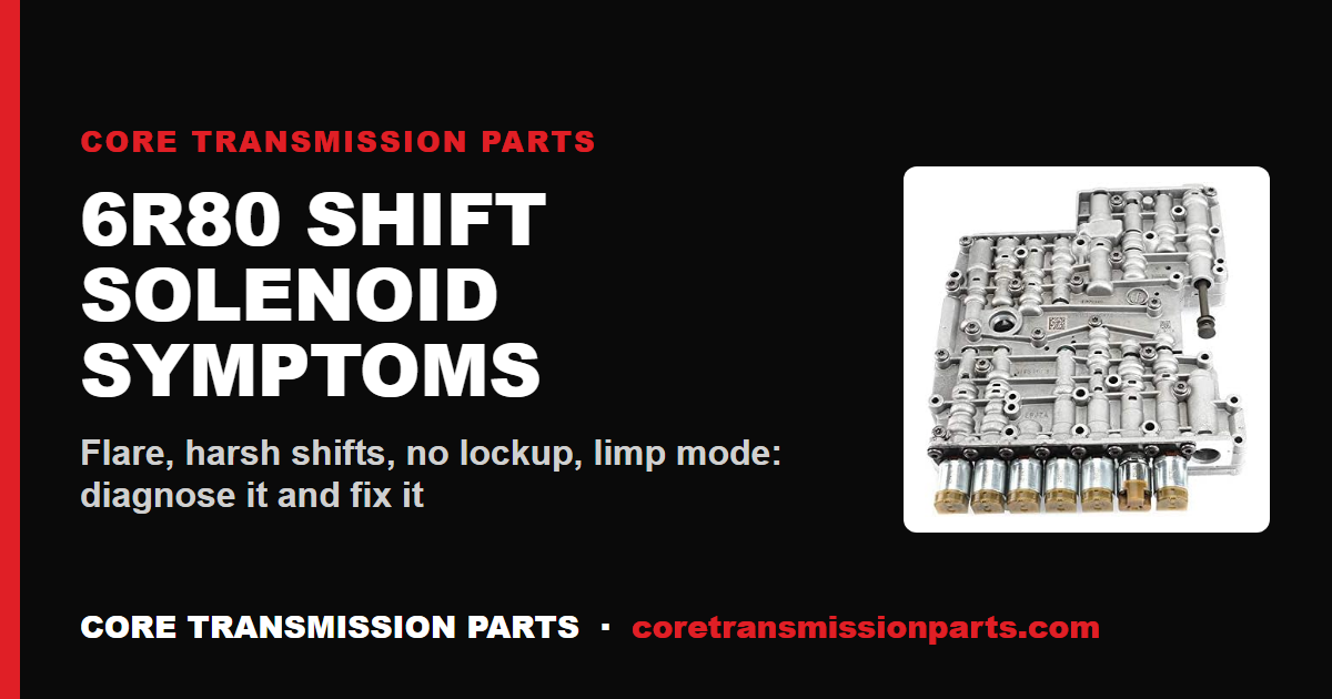 6R80 Shift Solenoid Symptoms: How to Diagnose and Fix