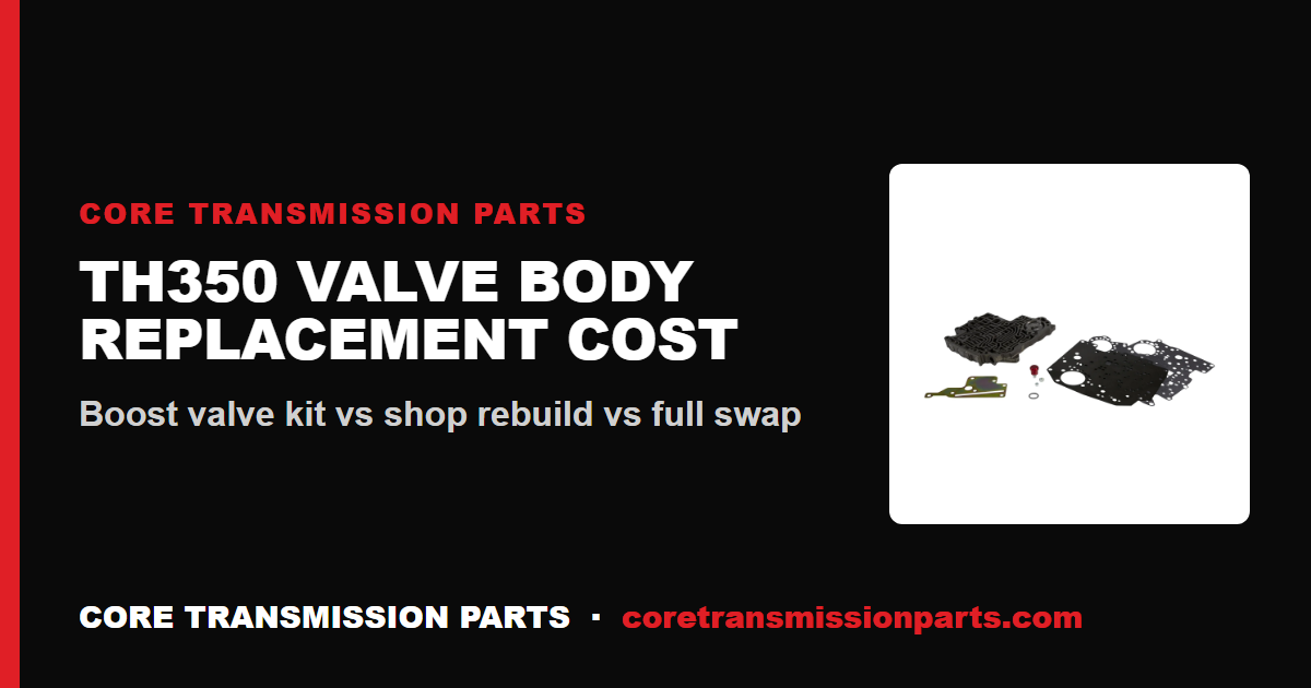 TH350 Valve Body Replacement Cost: Is It Worth It?