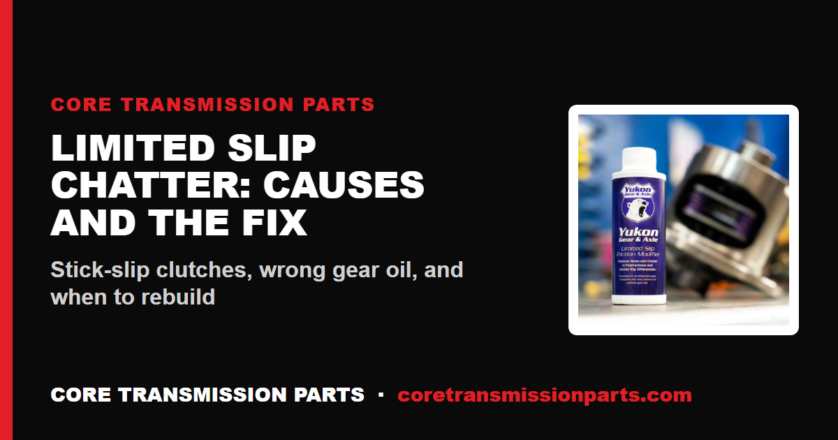 Limited Slip Differential Chatter: Causes and the Fix