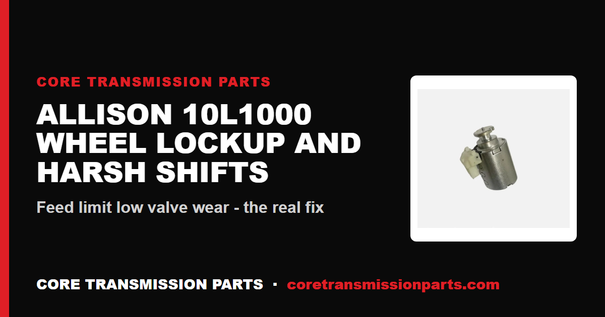 Allison 10L1000 Transmission Problems: Symptoms, Causes and the Real Fix