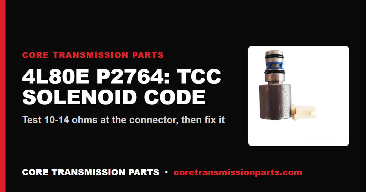 4L80E P2764: What It Means, Causes, and How to Fix It