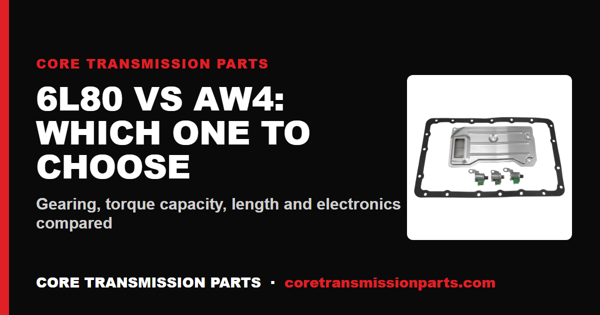 6L80 vs AW4: Differences and Which One to Choose