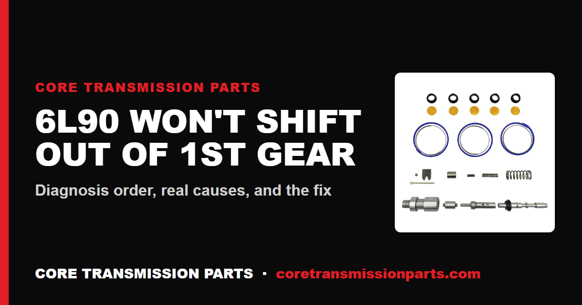 6L90 Won't Shift Out of 1st Gear: Diagnosis Order, Real Causes, and the Fix