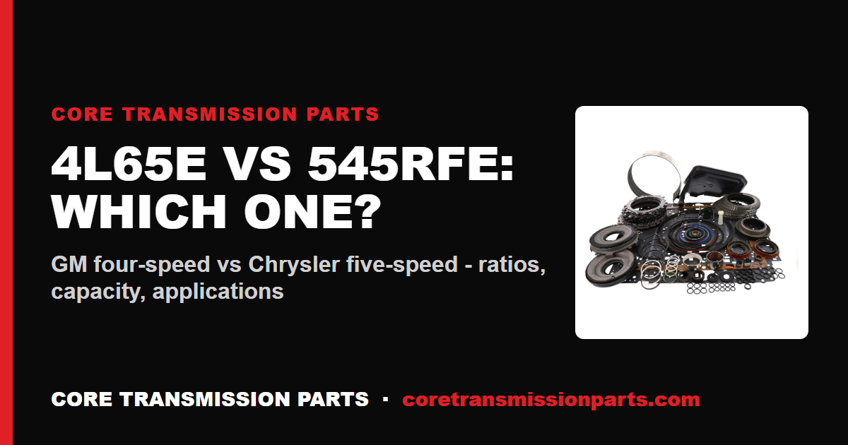 4L65E vs 545RFE - Differences and Which One to Choose