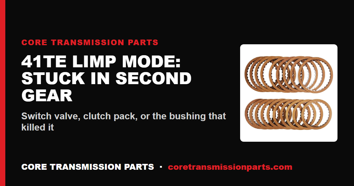 Chrysler 41TE (A604) Limp Mode and Second-Gear-Only: Diagnosis and the Real Fix