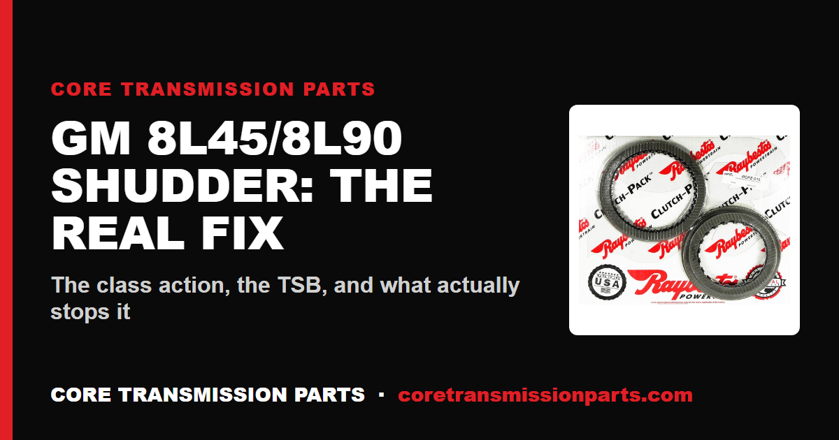 GM 8L45 and 8L90 Shudder: The Class Action, the TSB, and the Real Fix