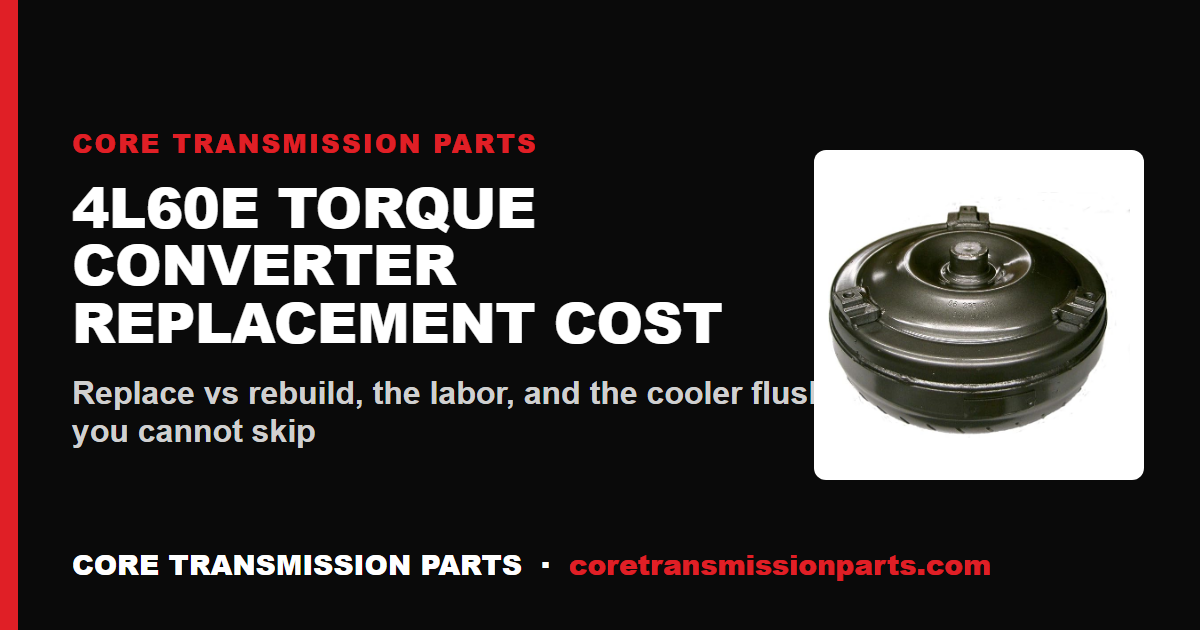 4L60E Torque Converter Replacement Cost and When to Replace It