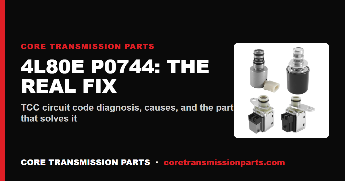 4L80E P0744: What It Means, Causes, and How to Fix It
