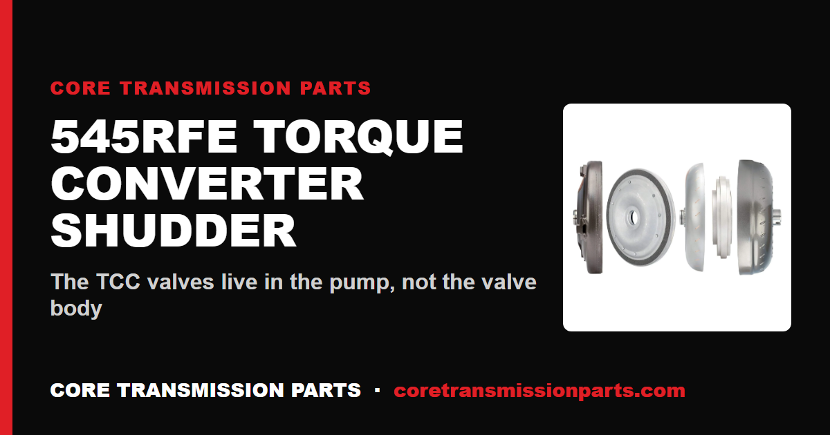 545RFE Torque Converter Shudder: Causes and the Real Fix
