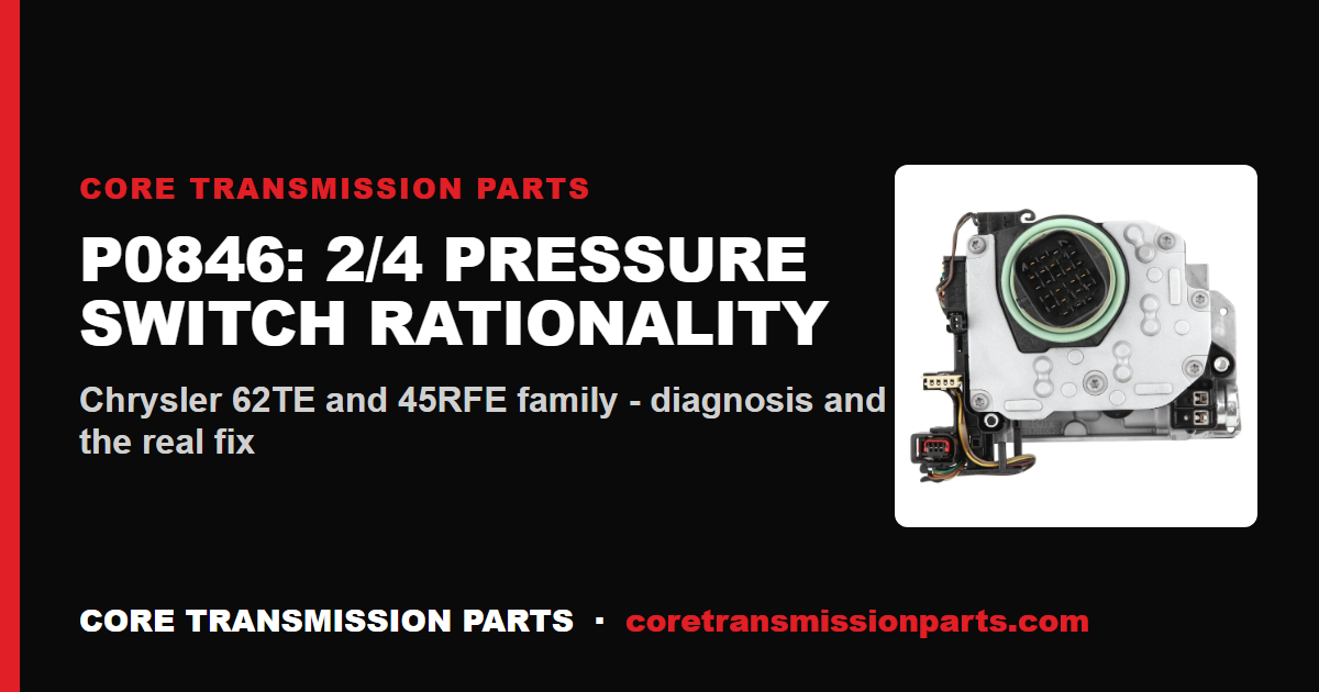 P0846 Chrysler: 2/4 Pressure Switch Rationality - Diagnosis, Causes, and the Real Fix