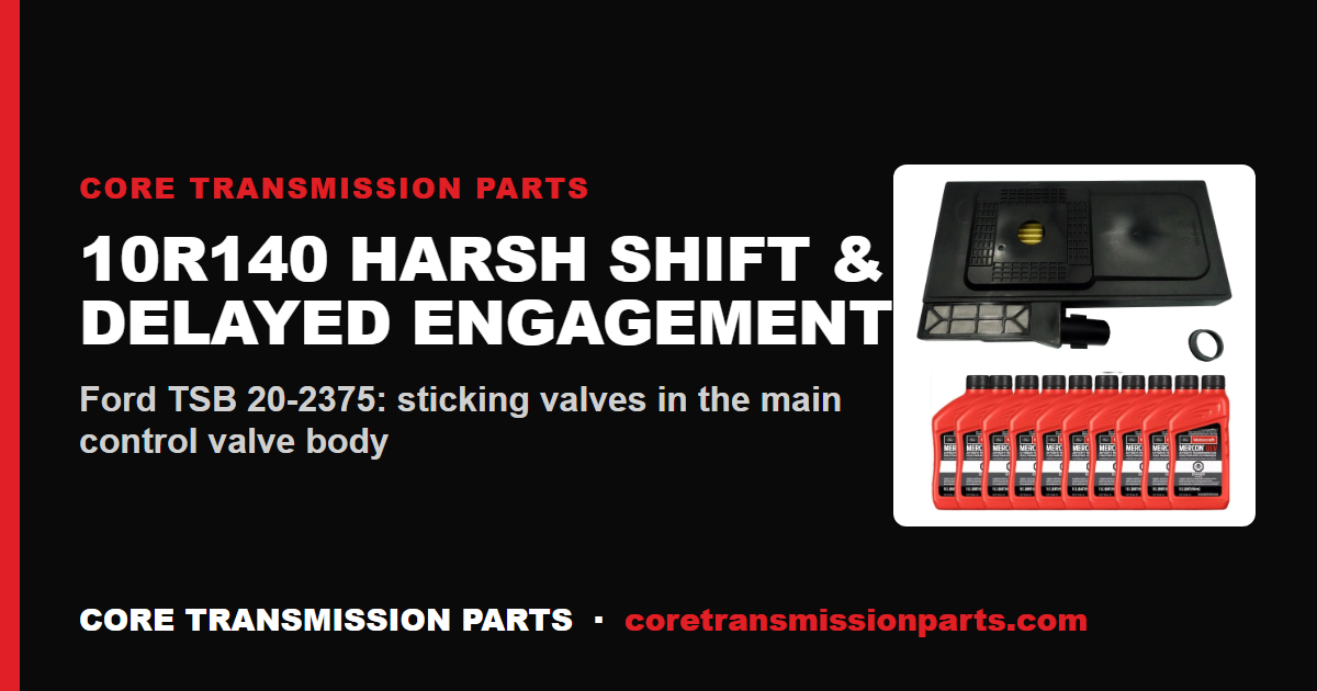Ford 10R140 Harsh Shift and Delayed Engagement: Diagnosis, TSB 20-2375, and the Real Fix