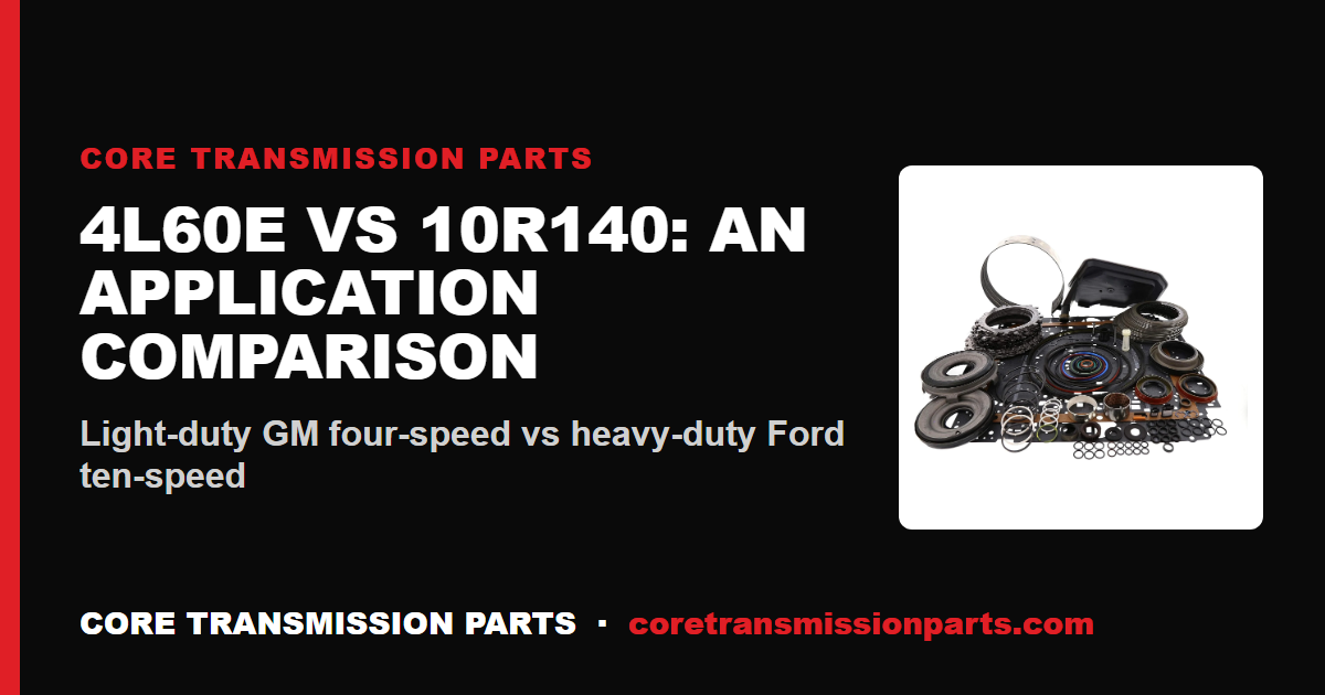 4L60E vs 10R140: Differences and Which One to Choose