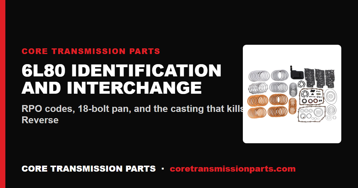 6L80 Interchange and Identification: How to Know What You Have Before You Buy