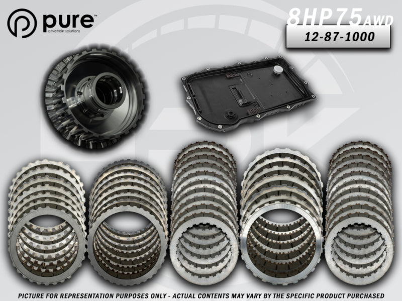 Pure Drivetrain 8HP75 High Performance Transmission Hard Parts Kit - AWD - Stage 1 - 12-87-1000