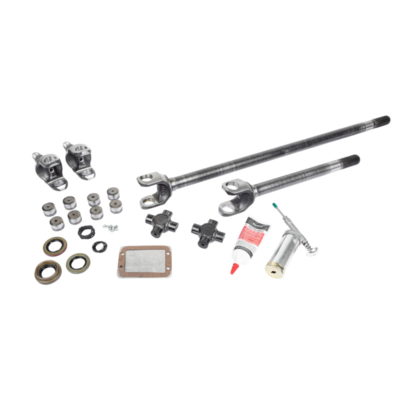 Yukon Gear & Axle USA Standard 4340CM Rplcmnt Axle Kit For TJ/XJ/YJ/WJ/Zj Front / Dana 30 / 27 Spline w/Super Joints - Z