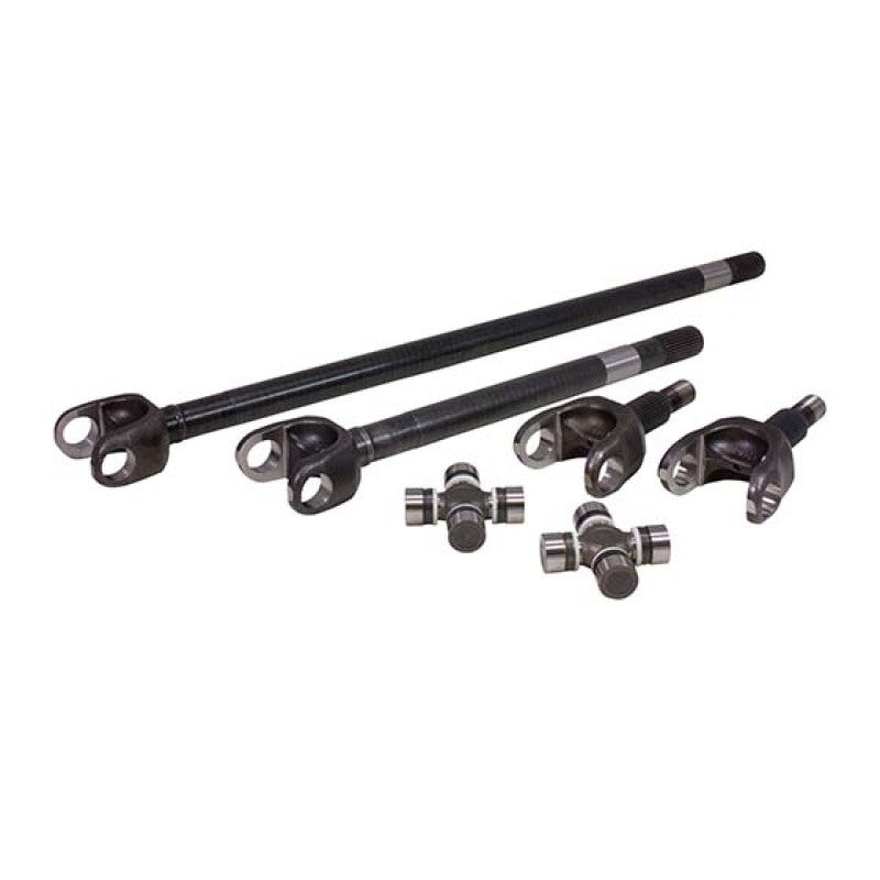 Yukon Gear & Axle USA Standard 4340 Chrome-Moly Axle Kit For TJ/XJ/YJ/WJ/Zj Front / Dana 30 / 27 Spline w/Super Joints -