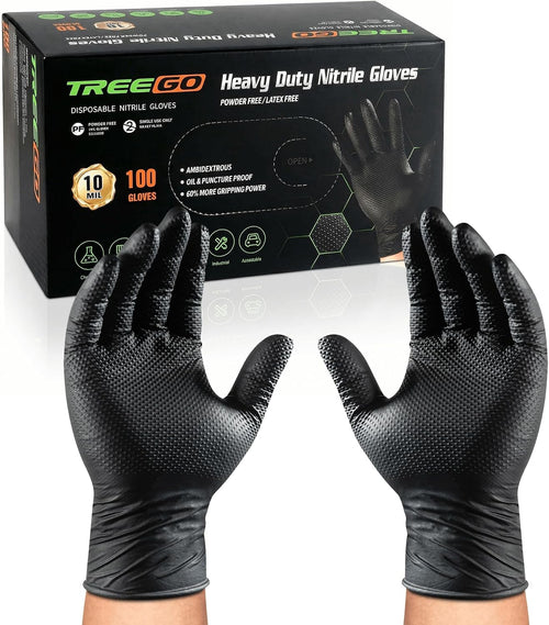 10 Mil Nitrile Mechanic Gloves 100-Count Large OEM
