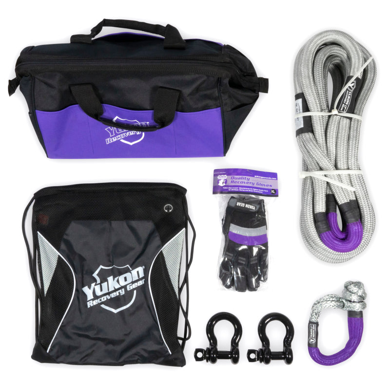 Yukon Gear Recovery Gear Kit w/7/8in Kinetic Rope - YRGKIT-1