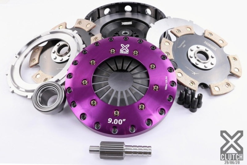 XClutch 11-13 BMW 335is Base 3.0L 9in Twin Solid Ceramic Clutch Kit (6 Bolt/PB in Flywheel) - XKBM23596-2E