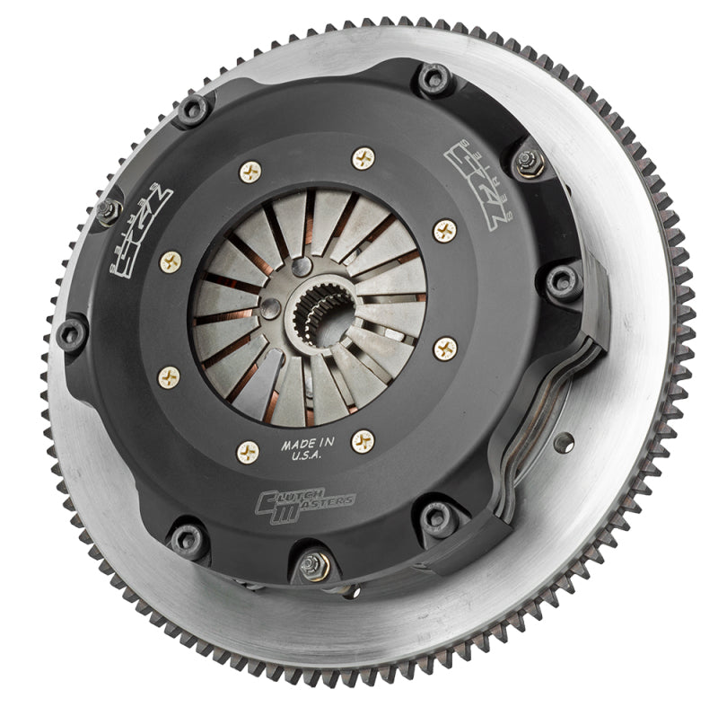 Clutch Masters 88-92 Mitsubishi Eclipse 6 Bolt 2WD TD725 Twin Disc Clutch Kit w/ Aluminum Flywheel - 05048-TD7S-2AY