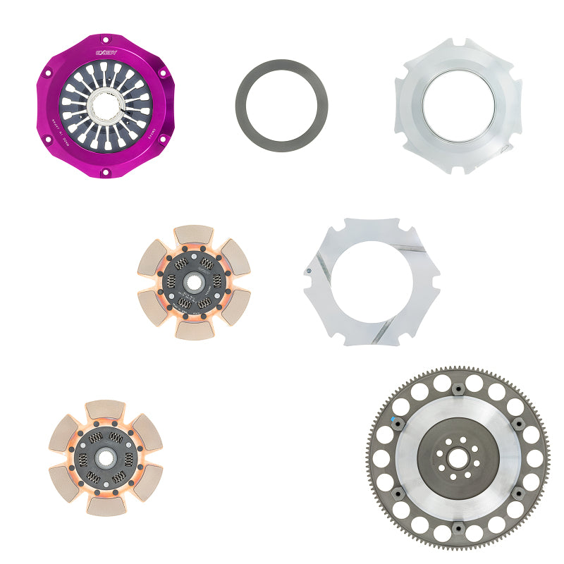 Exedy 2004-2014 Subaru Impreza WRX STI H4 Hyper Compe-D Twin Cerametallic Clutch Sprung Center Disc - FM022SDL
