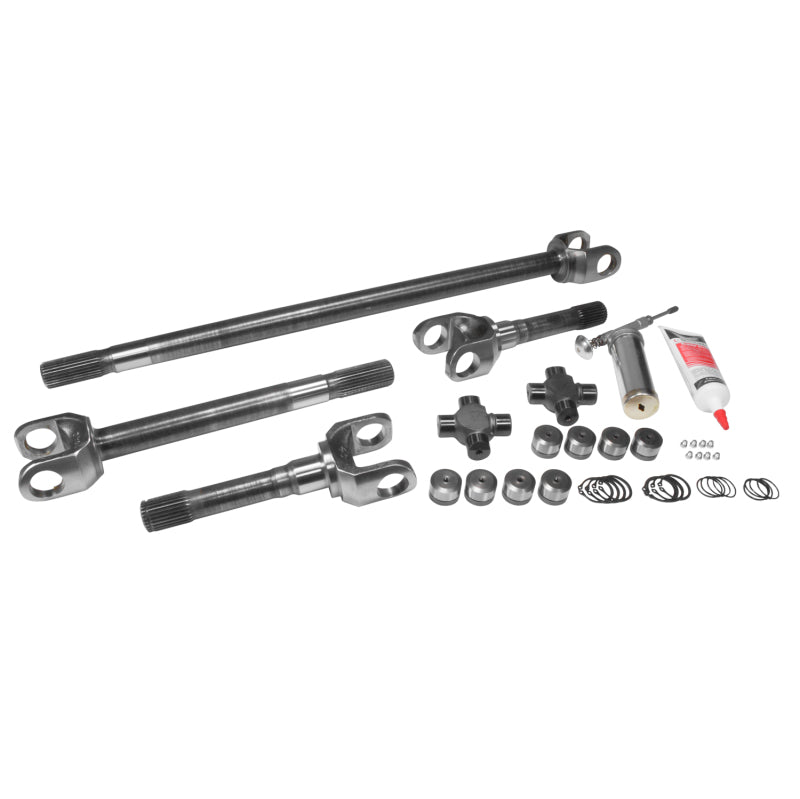 Yukon Gear & Axle USA Standard 4340CM Rplcmnt Axle Kit For 72-81 Jeep CJ / Dana 30 / 27 Spline / w/Super Joints - ZA W24