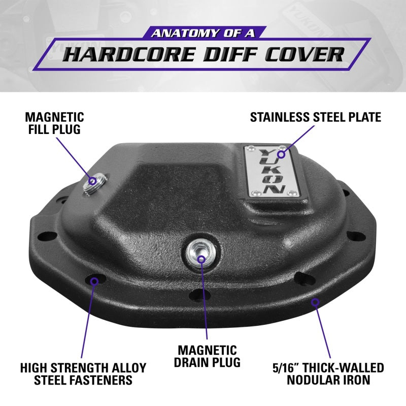 Yukon Gear Hardcore Nodular Iron Cover for Rear GM 8.6in w/8mm Cover Bolts - YHCC-GM8.5-M