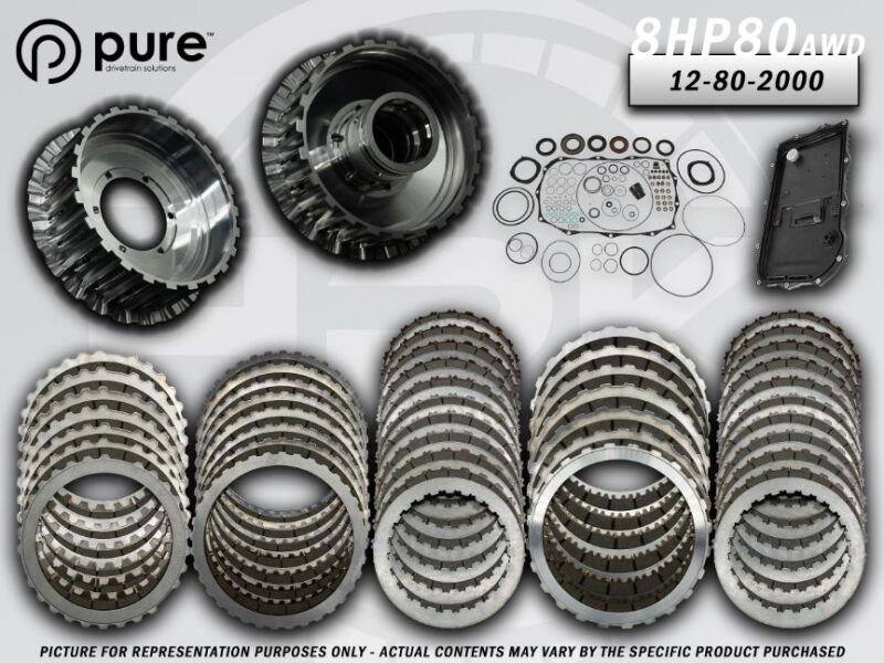 Pure Drivetrain 8HP80 High Performance Transmission Hard Parts Kit - AWD - Stage 2 - 12-80-2000