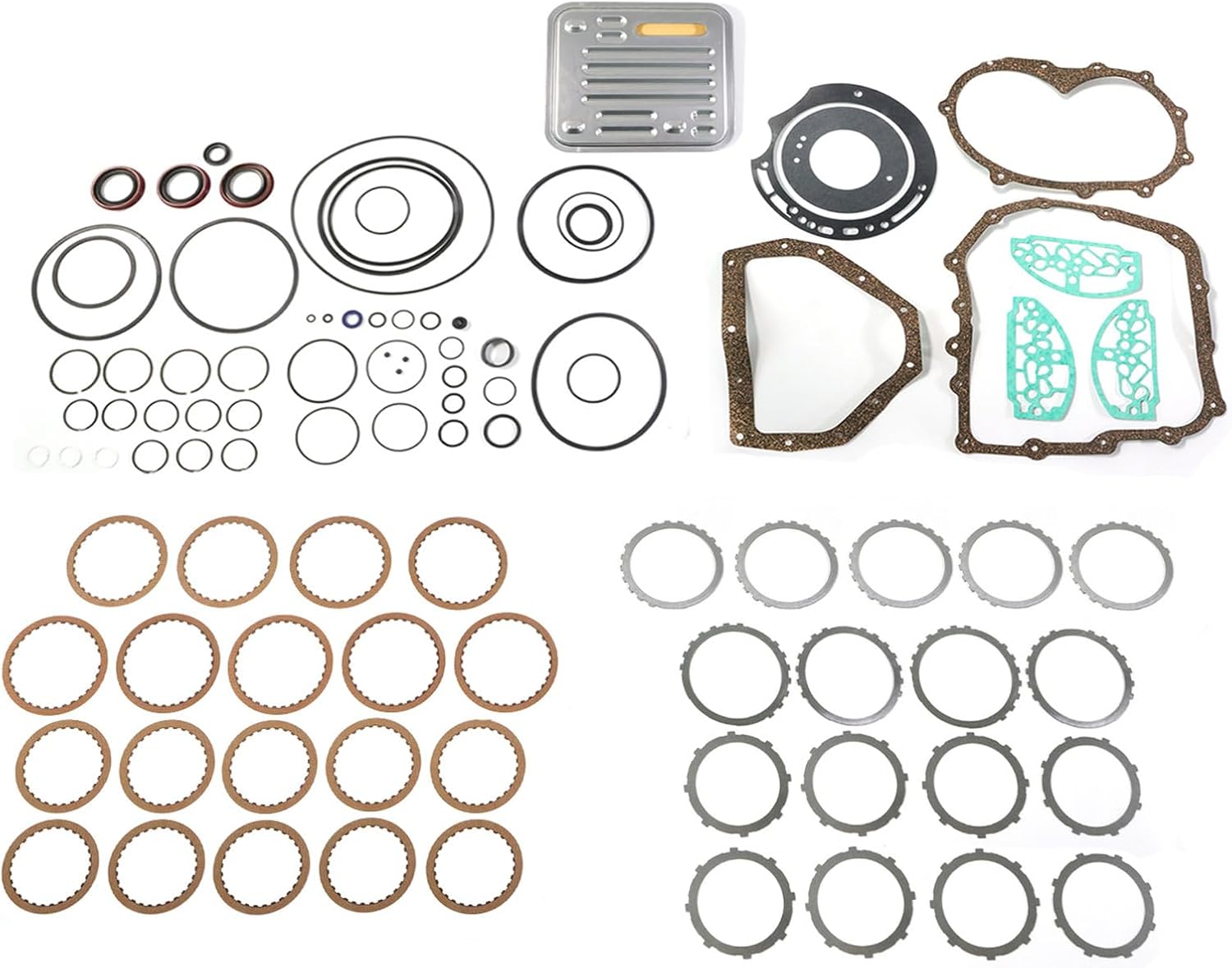 40TE Master Transmission Rebuild Kit with Overhaul Gaskets OEM