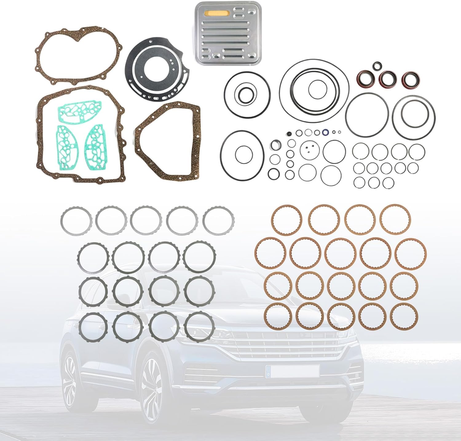 41TE Master Transmission Rebuild Kit with Overhaul Gaskets OEM