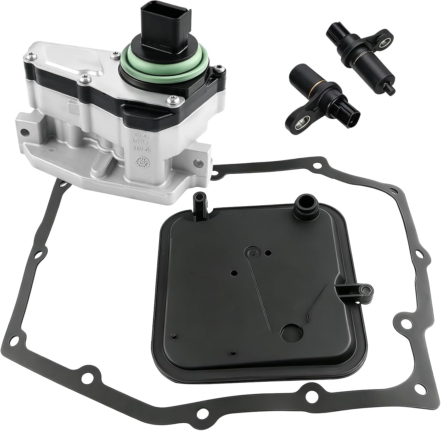 42RLE Transmission Shift Solenoid Block Pack Kit with Filter & Gasket Compatible with Jeep Wrangler Liberty , Dodge Ram 1500 Dakota Durango Charger , Chrysler 300 2003-2012 OEM