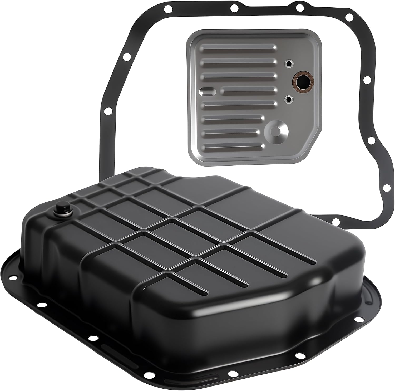 47RE Transmission Oil Pan Kit with Drain Plug, Gasket and Filter 1998-2007 OEM