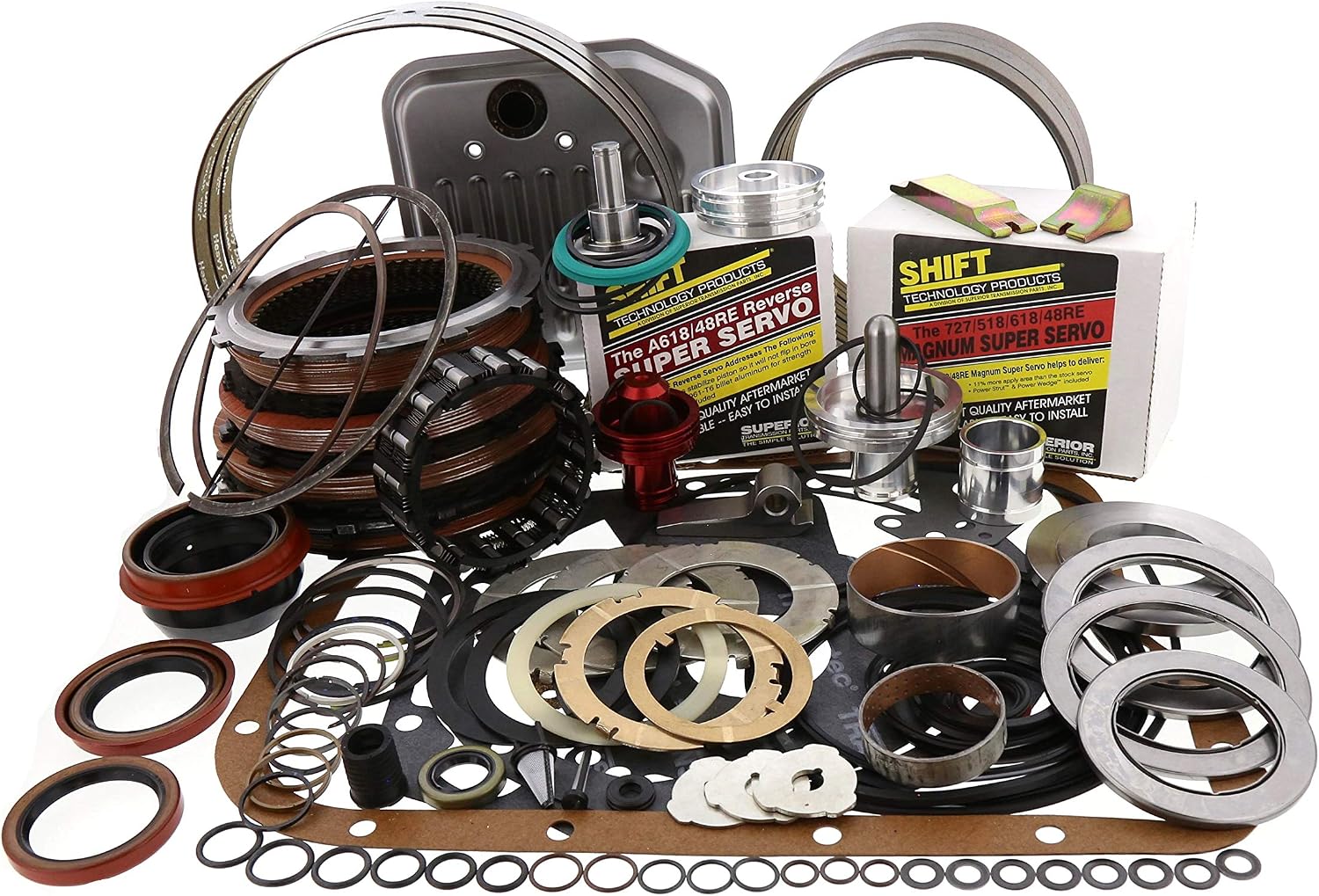 48RE Alto Red Eagle Deluxe Level 2 Power Pack Transmission Rebuild Kit 2003-Up OEM