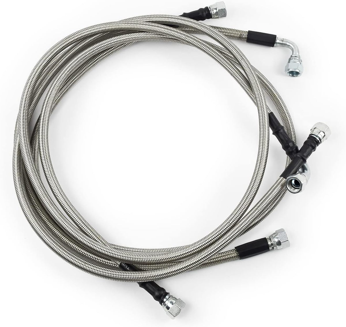 48RE Stainless Braided Transmission Cooler Lines Kit Dodge Ram 2500 3500 Cummins 5.9L 2003-2007 OEM