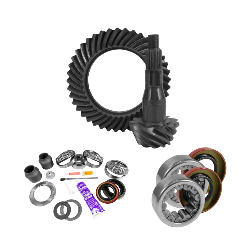 Yukon Gear 9.75in Ford 3.73 Rear Ring & Pinion Install Kit 2.99in OD Axle Bearings and Seals - YGK2095