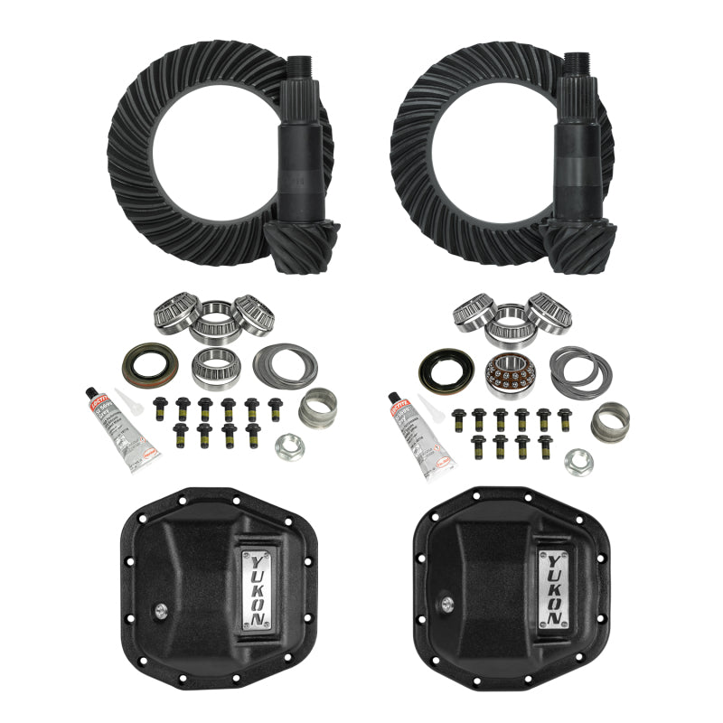 Yukon Gear Stage 2 Jeep JL/JT Re-Gear Kit w/Covers & D44 Front & Rear in a 5.13 Ratio - YGK069STG2