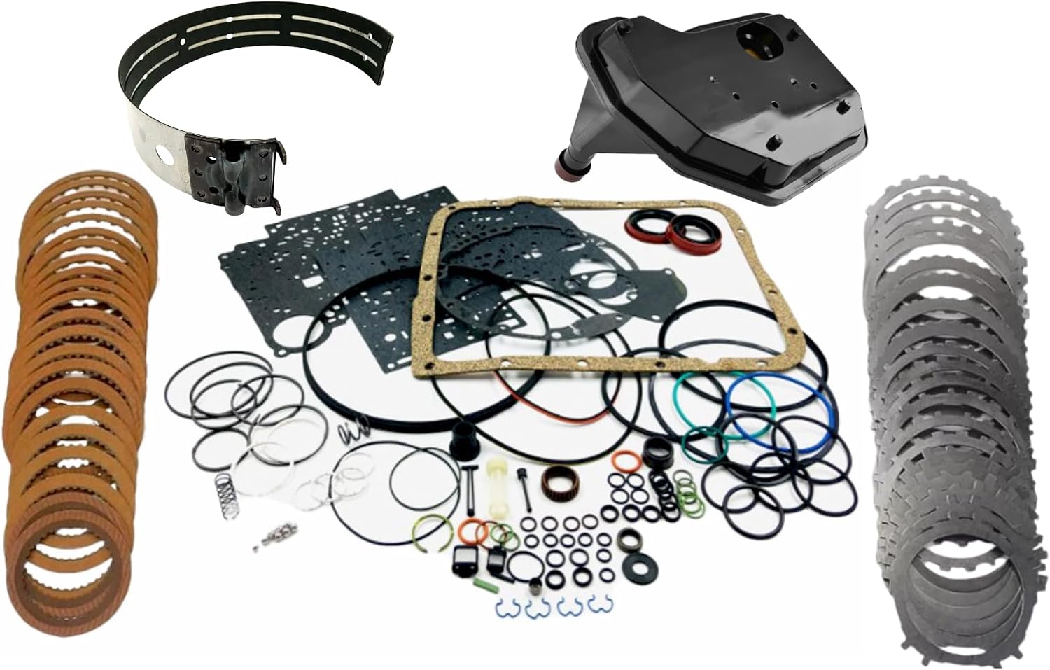 4L60E Master Rebuild Kit with Frictions, Steels, Filter & Wide Band 2004-Up OEM