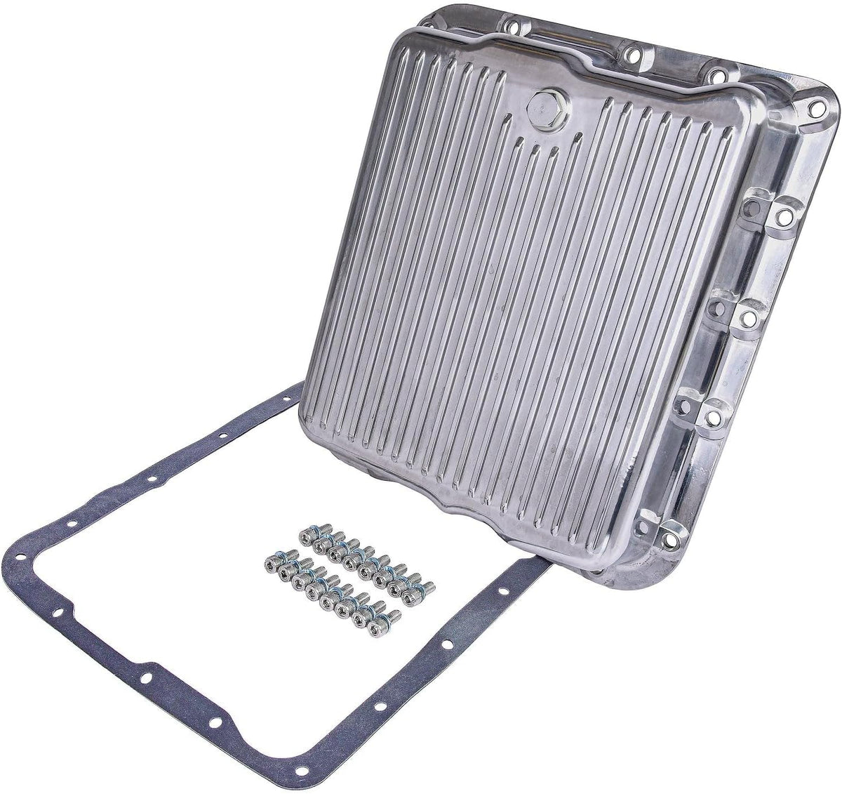 4L60E Polished Aluminum Transmission Pan OEM