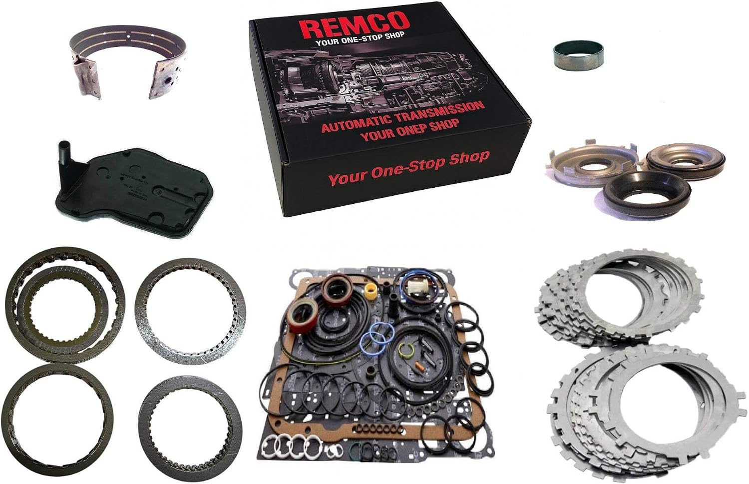 4L60E Rebuild Kit with High Energy Frictions Steels Band Filter and Pistons 97-13 OEM