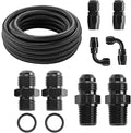 4L65E 6AN Transmission Cooler Line Kit 15 ft Braided