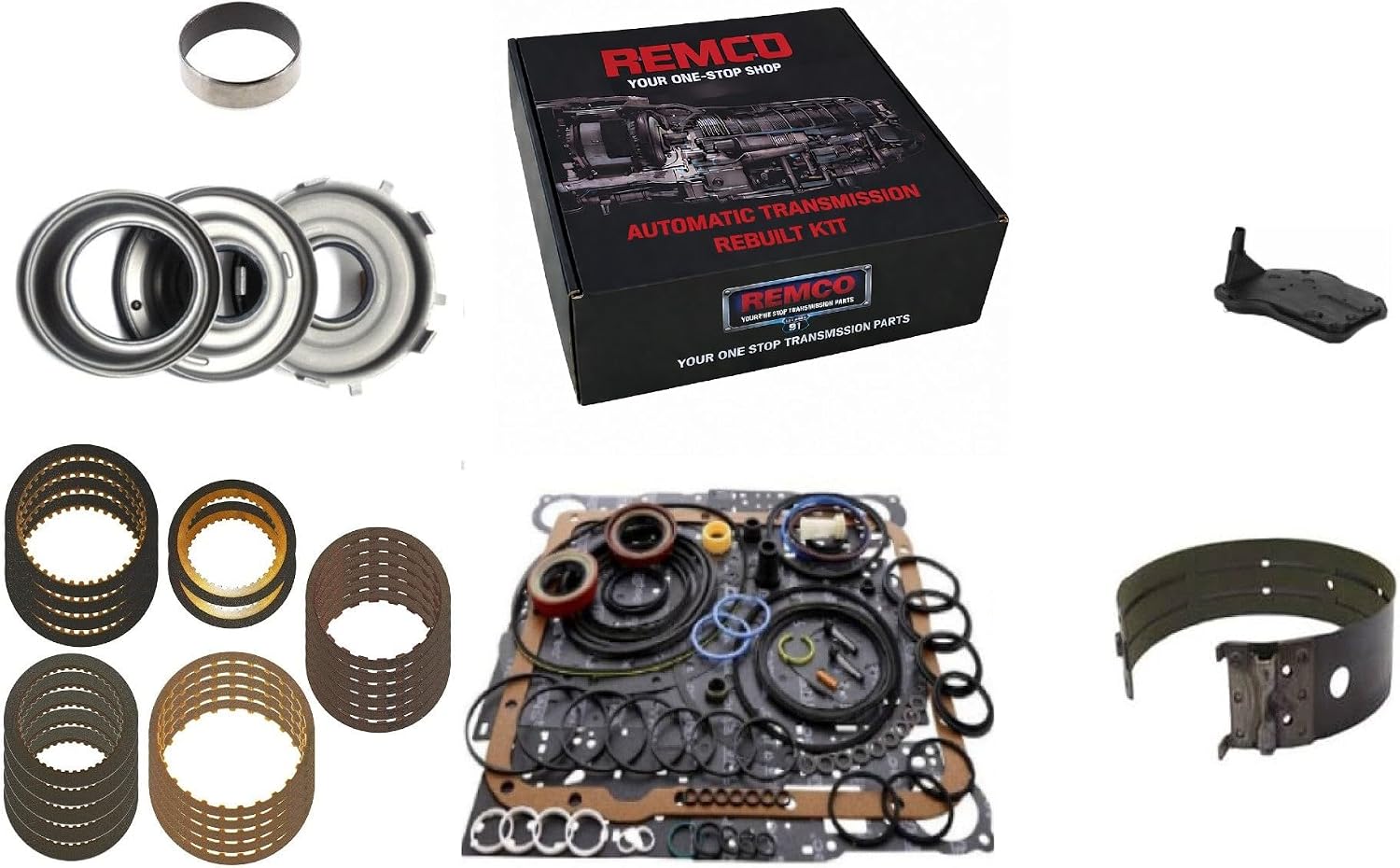 4L70E Overhaul Rebuild Kit with High Energy Frictions 1997-2003 OEM