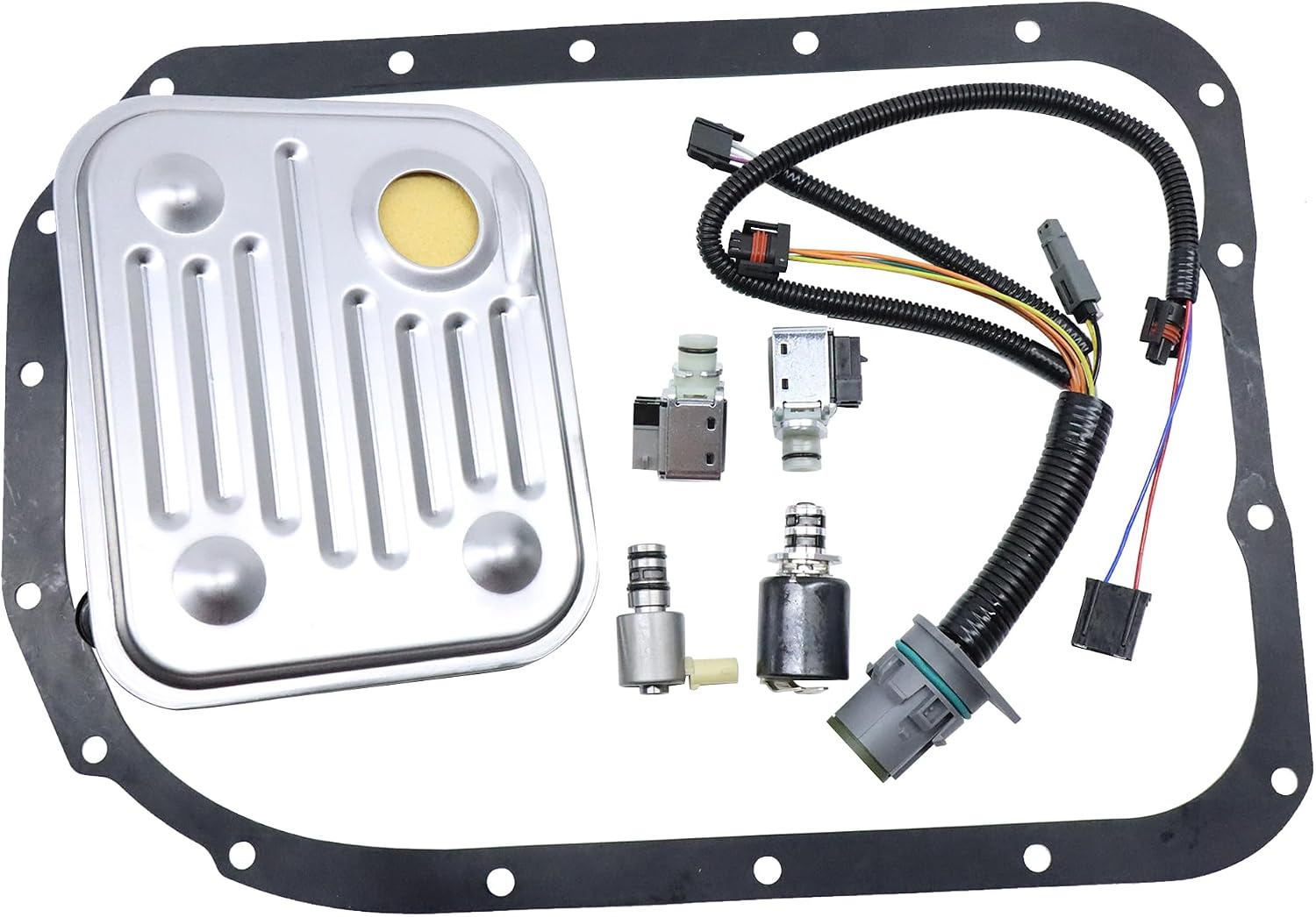 4L80E MT-1 Transmission Solenoid Kit 7-Piece EPC Shift A&B TCC with Filter 1997-2003 OEM