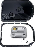 4L80E Transmission Oil Pan Kit with Filter for Chevy Silverado Suburban Tahoe Cadillac, Includes Gasket & OE 24204277 24208847 24210468, Replaces 24204278 265-810 OEM